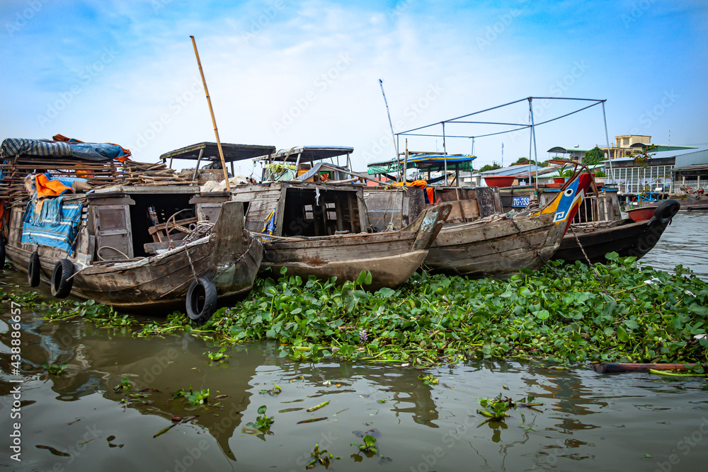 Floating Boat In Vietnam