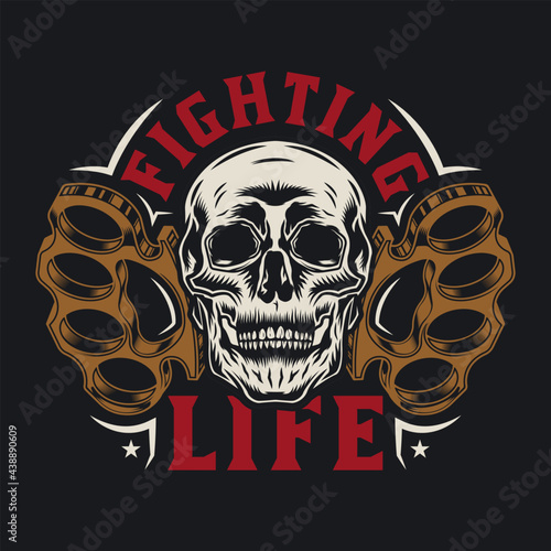 brass knuckles real fight artwork