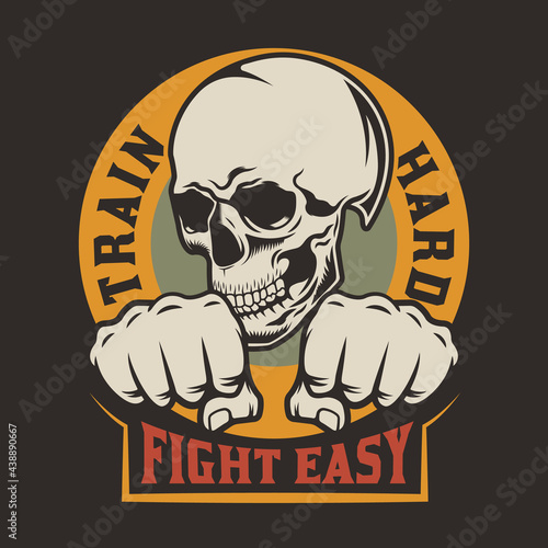 MMA fight club mixed martial arts emblem