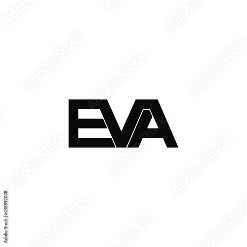 eva letter original monogram logo design