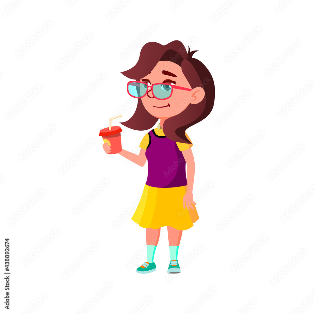cute caucasian girl drinking milk cocktail in dining room cartoon vector. cute caucasian girl drinking milk cocktail in dining room character. isolated flat cartoon illustration cute caucasian girl drinking milk cocktail in dining room cartoon vector. cute caucasian girl drinking milk cocktail in dining room character. isolated flat cartoon illustration