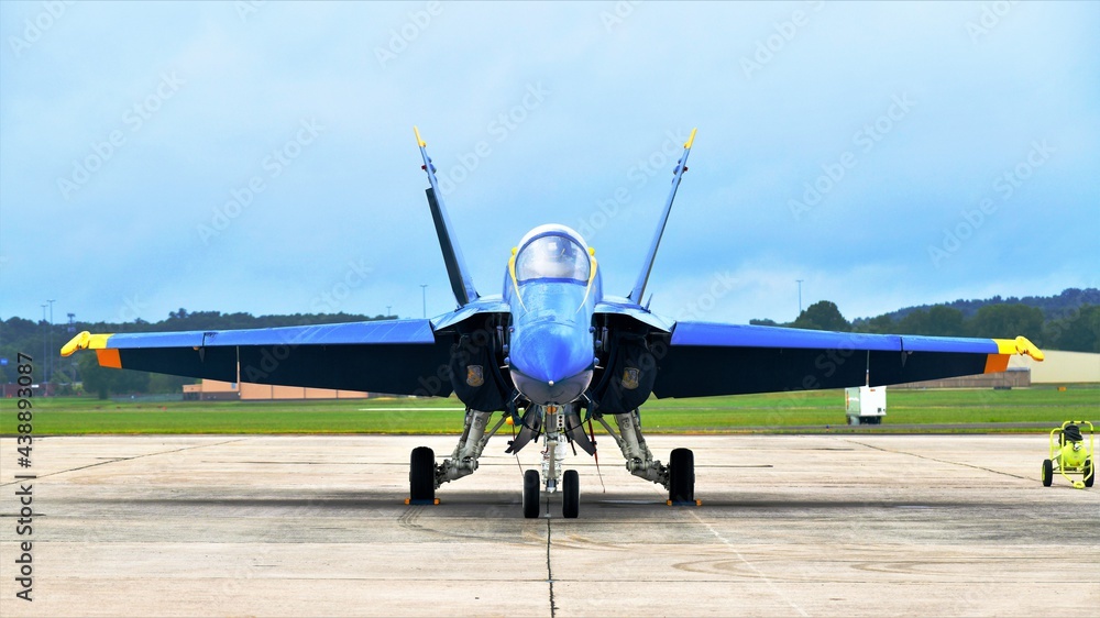 Fototapeta premium Blue FA-18 Hornet 