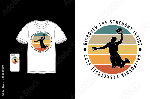Discover the strenght inside,t-shirt mockup merchandise mockup