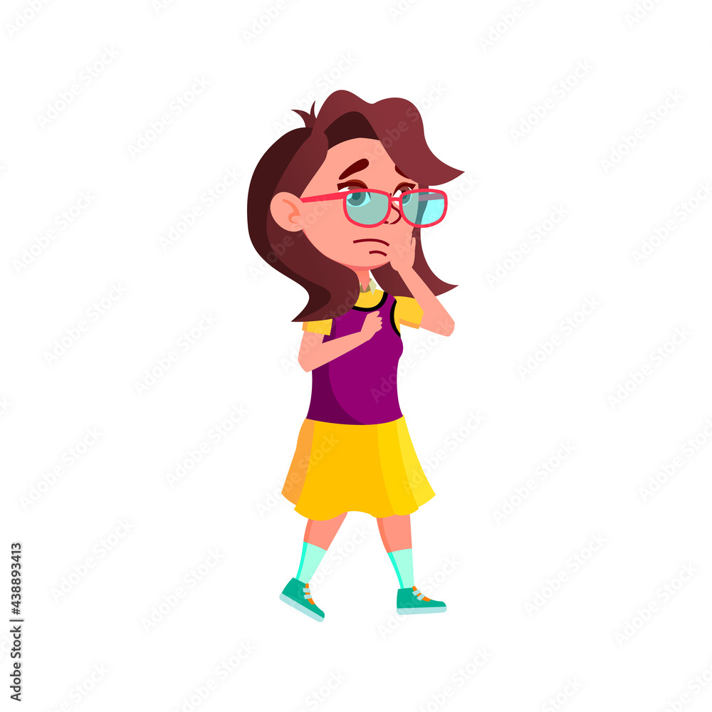 frustrated girl infant shocking from accident cartoon vector. frustrated girl infant shocking from accident character. isolated flat cartoon illustration frustrated girl infant shocking from accident cartoon vector. frustrated girl infant shocking from accident character. isolated flat cartoon illustration