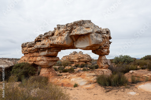 Scenic rocky formation at Kagga Kamma reserve, South Africa