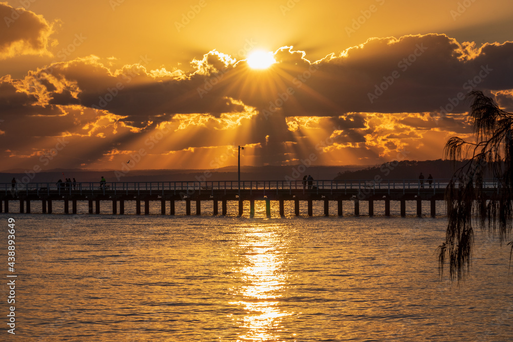 Fototapeta premium sunset over the sea