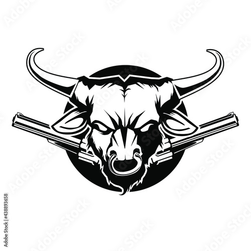 bull logo cartoon