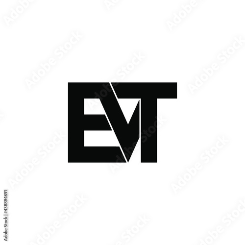 evt letter original monogram logo design