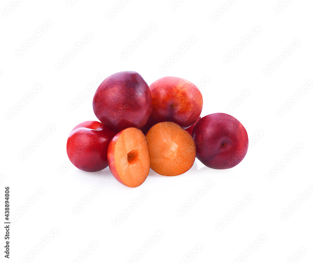 Sherry berry fruit isolated on white background