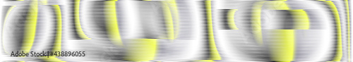light pastel moire vector abstract banner with lines in trendy colors of the year yellow illuminating and ultimate gray. Interior decor, wall panel, mobile apps, business card, flyers, image of blog.