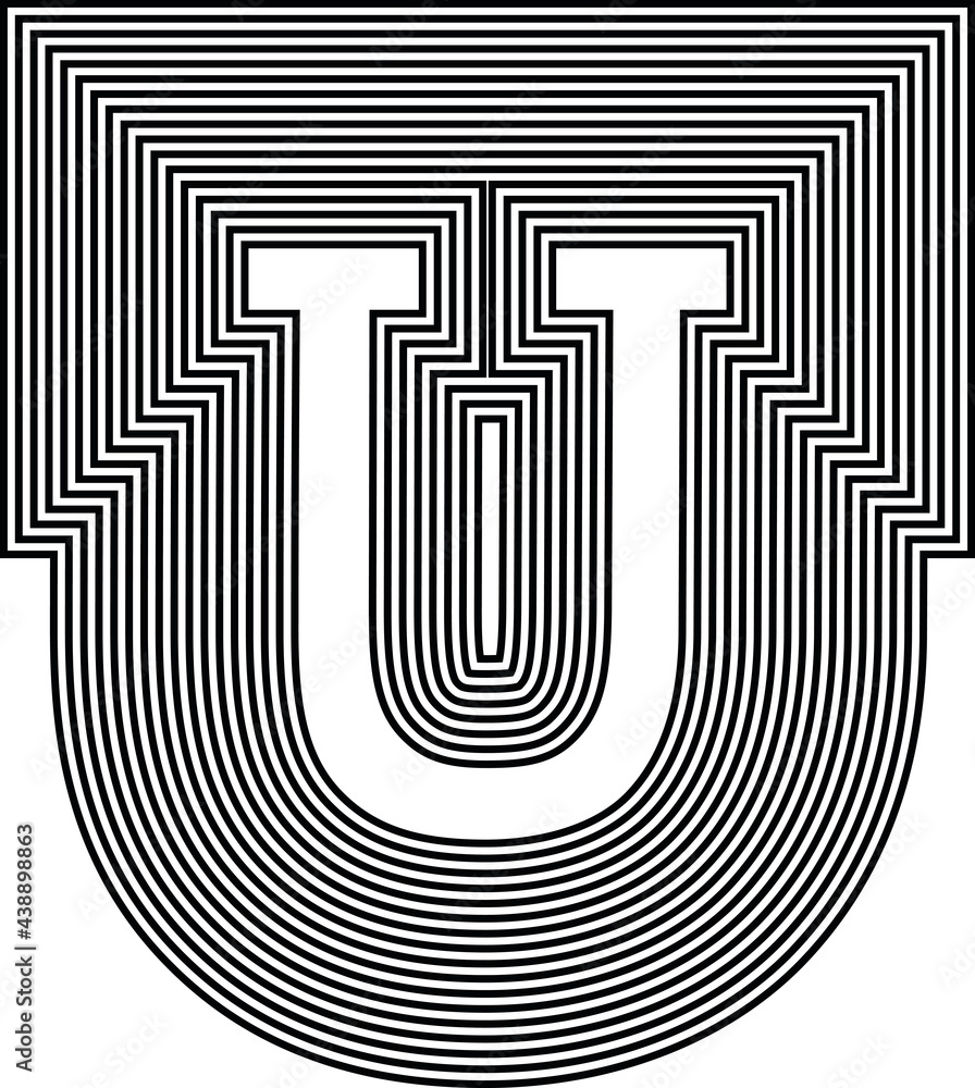 Letter U Line Logo Icon Design Letter U Line Logo Icon Design