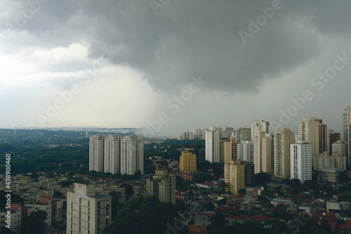 Raining in the city