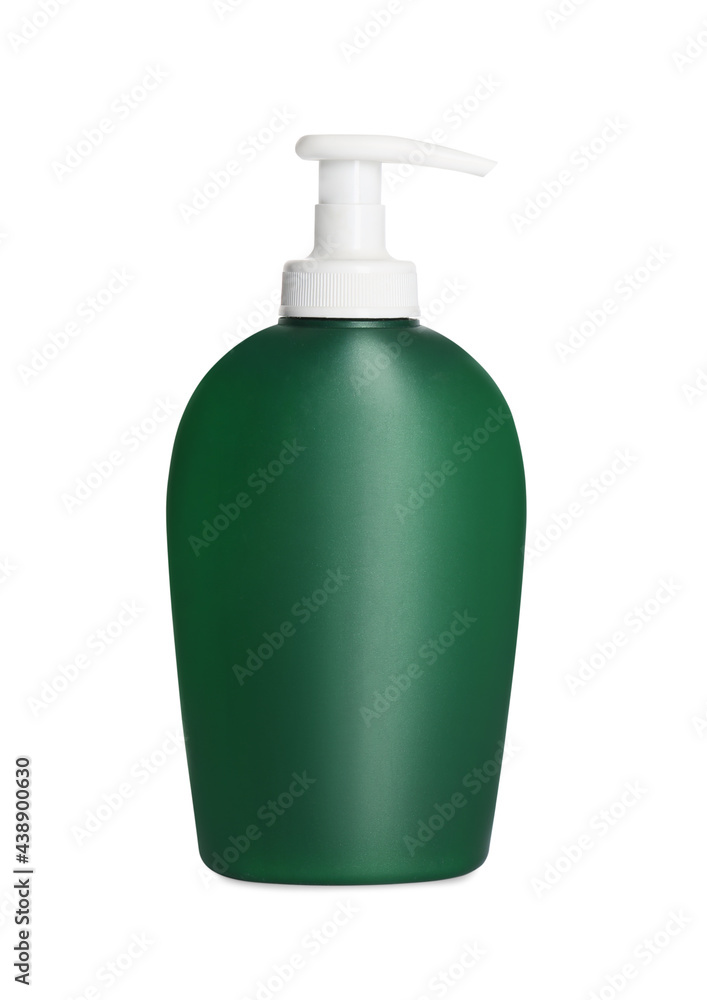 Bottle of shower gel isolated on white Bottle of shower gel isolated on white