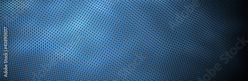 Dot pattern. Abstract background. 3d surface. Blue backdrop. Vector illustration
