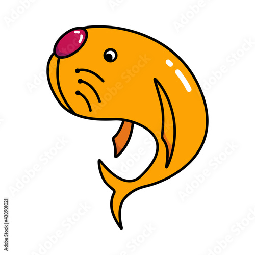 seals, walrus, fur seal. illustration. for icon,mascot, or symbol