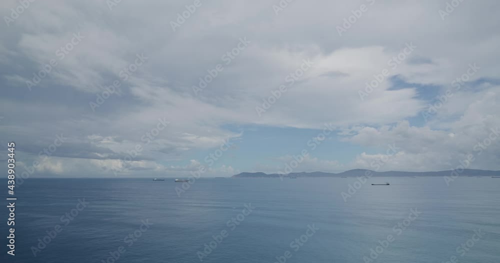 Sea and sky with white cloud Sea and sky with white cloud