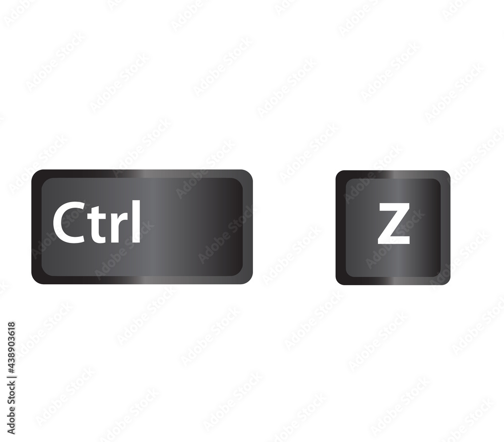 Ctrl Z key icon on white backgrond. keyboard shortcut icon for your web site design, logo, app, UI. flat style. Ctrl and Z Keyboard button concept. Ctrl Z key icon on white backgrond. keyboard shortcut icon for your web site design, logo, app, UI. flat style. Ctrl and Z Keyboard button concept.