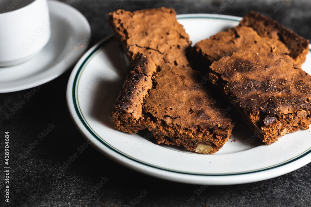 brownies postre de chocolate y dulce de leche!!!