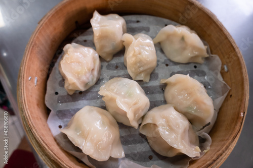 Chinese steamed jiaozi