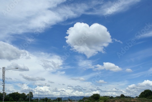 clouds over the sky