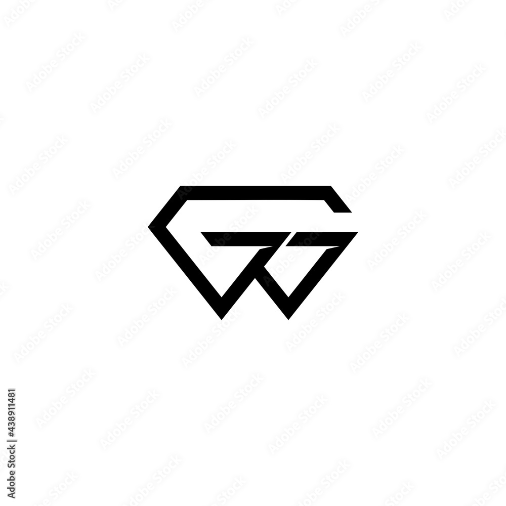 letter gg logo design vector letter gg logo design vector