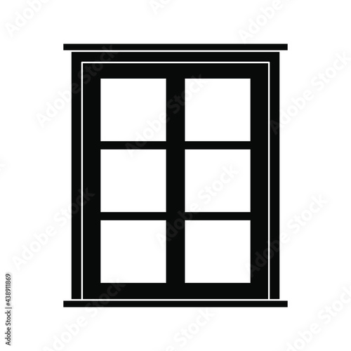 window icon. Architectural elements. vector illustration