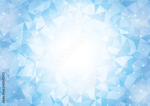 背景　ジオメトリック　青色　氷