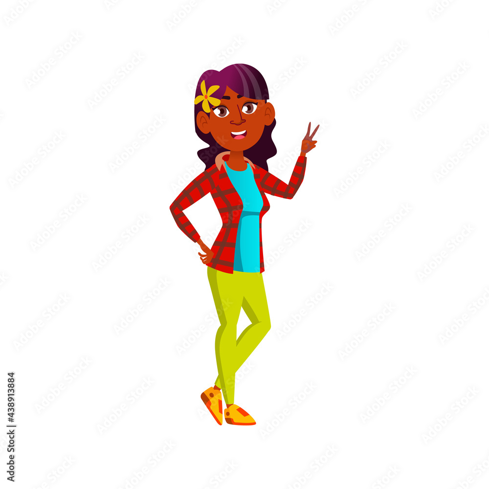 youth african girl gesturing piece to family in park cartoon vector. youth african girl gesturing piece to family in park character. isolated flat cartoon illustration youth african girl gesturing piece to family in park cartoon vector. youth african girl gesturing piece to family in park character. isolated flat cartoon illustration