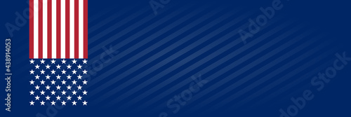 usa patriotic panoramic vector background or template