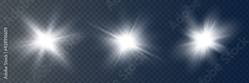 star on a transparent background,light effect,vector illustration. explosion with sparkles.Sun.magic
