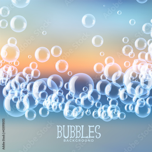 soap water bubbles background design