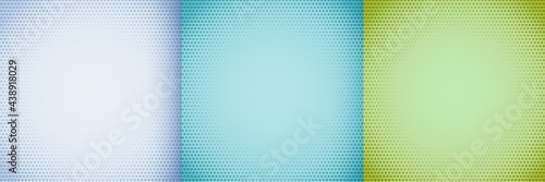 elegant halftone background set in white blue and green shades