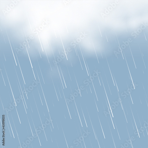 realistic clouds with rainfall background