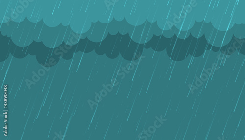 monsoon rainfall with clouds background