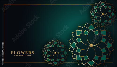 premium flowers background in luxury style