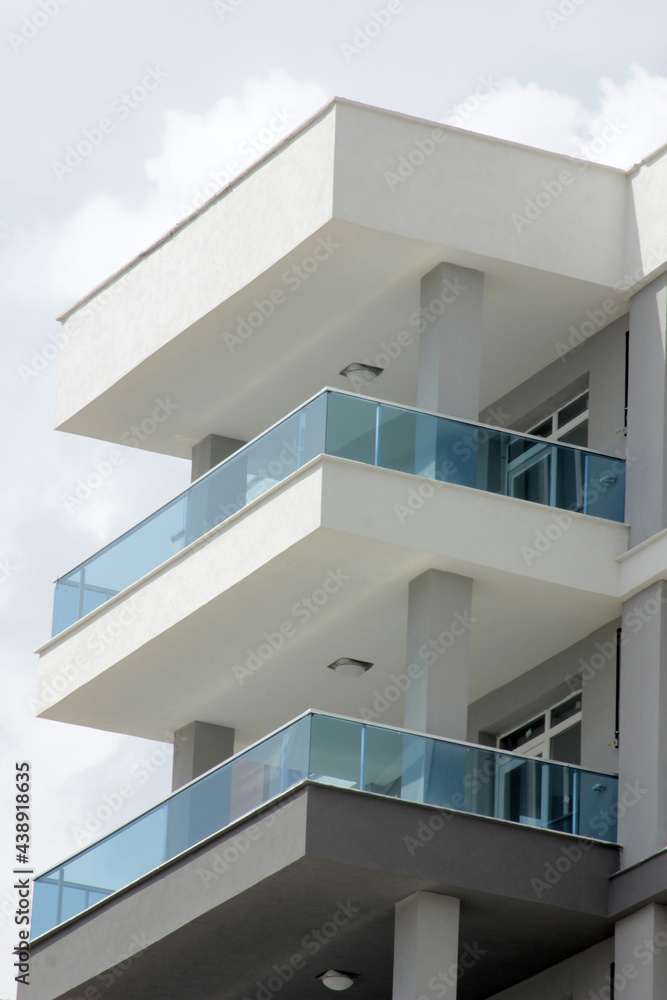 Modern residential buildings in the city Modern residential buildings in the city