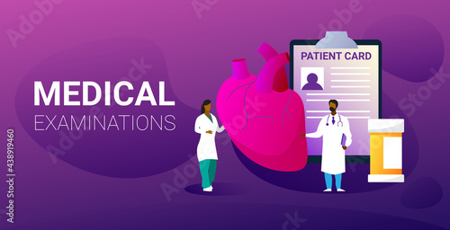 doctors team examining human heart medical consultation internal organ inspection examination treatment cardiology concept horizontal copy space full length