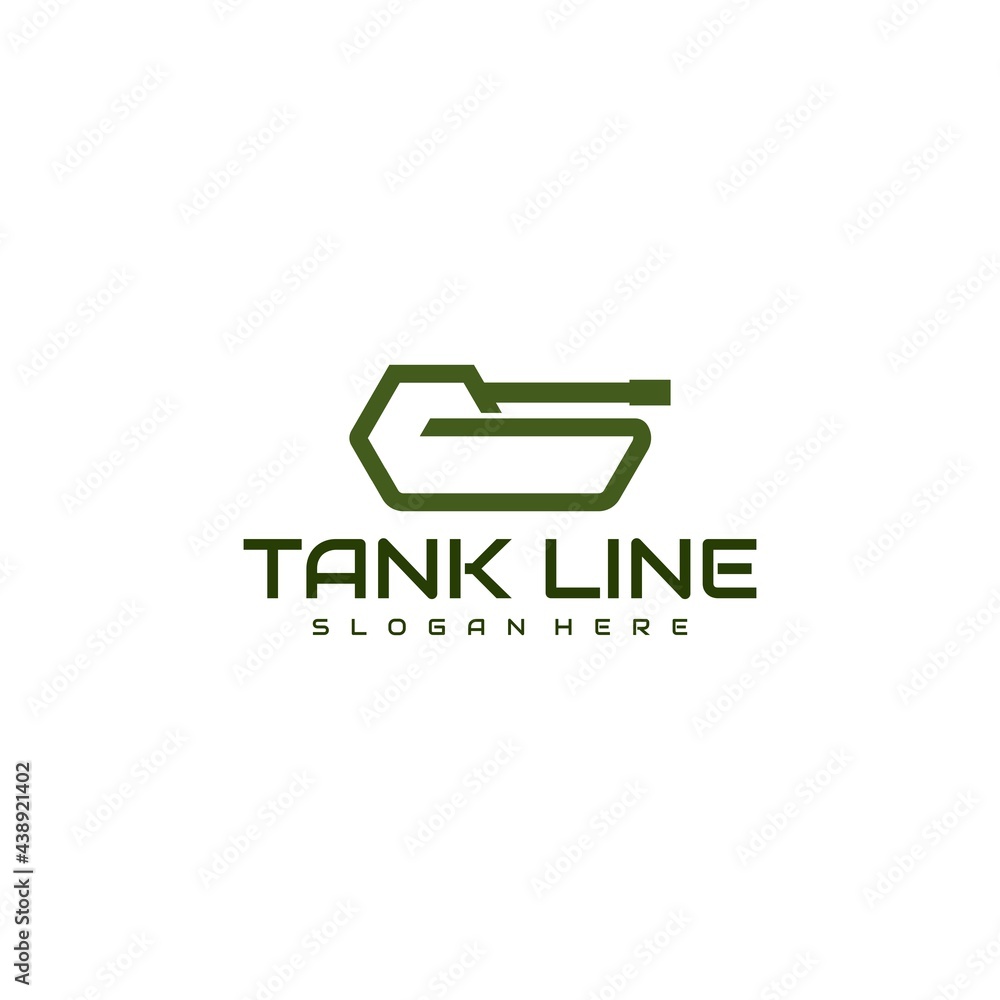 tank logo line design vector tank logo line design vector