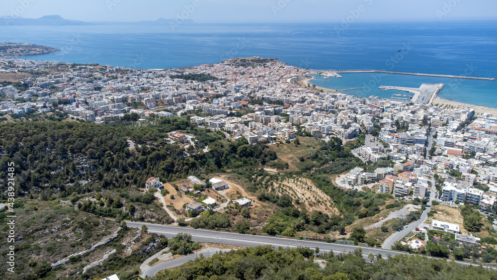View of city Rethymno, Greece, Crete