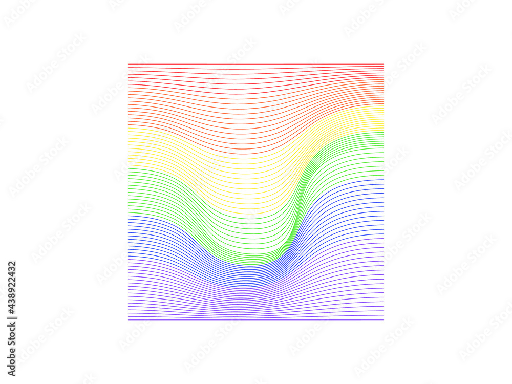 Fototapeta premium Pride Abstract textured canvas design for card template. rainbow