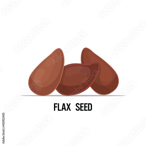 ripe flax seeds brown linseed organic healthy vegetarian food concept