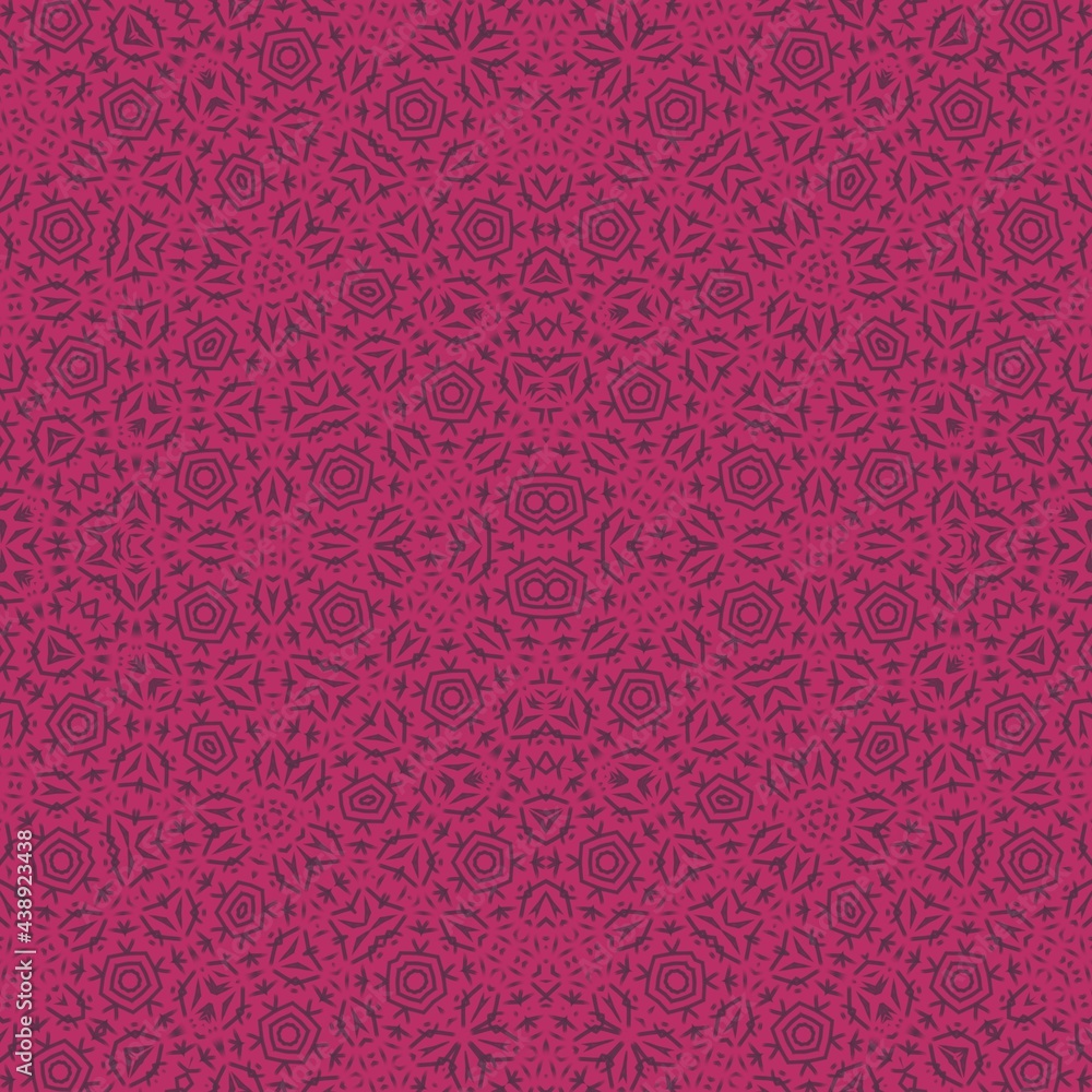 seamless pattern with flowers on a red background