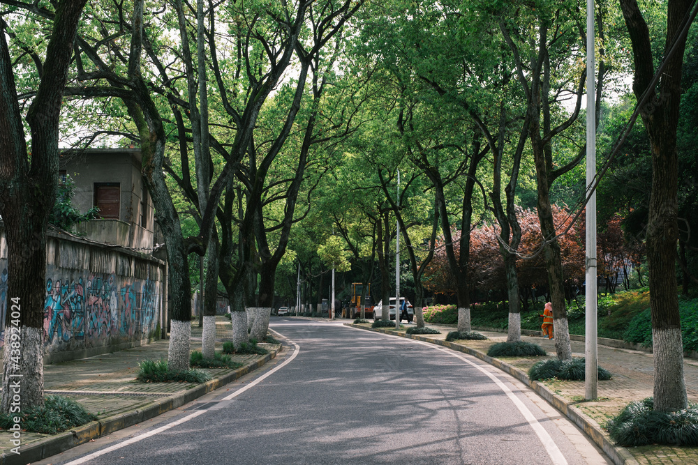 Early summer scenery of Guishan Park in Hanyang, Wuhan, Hubei, China