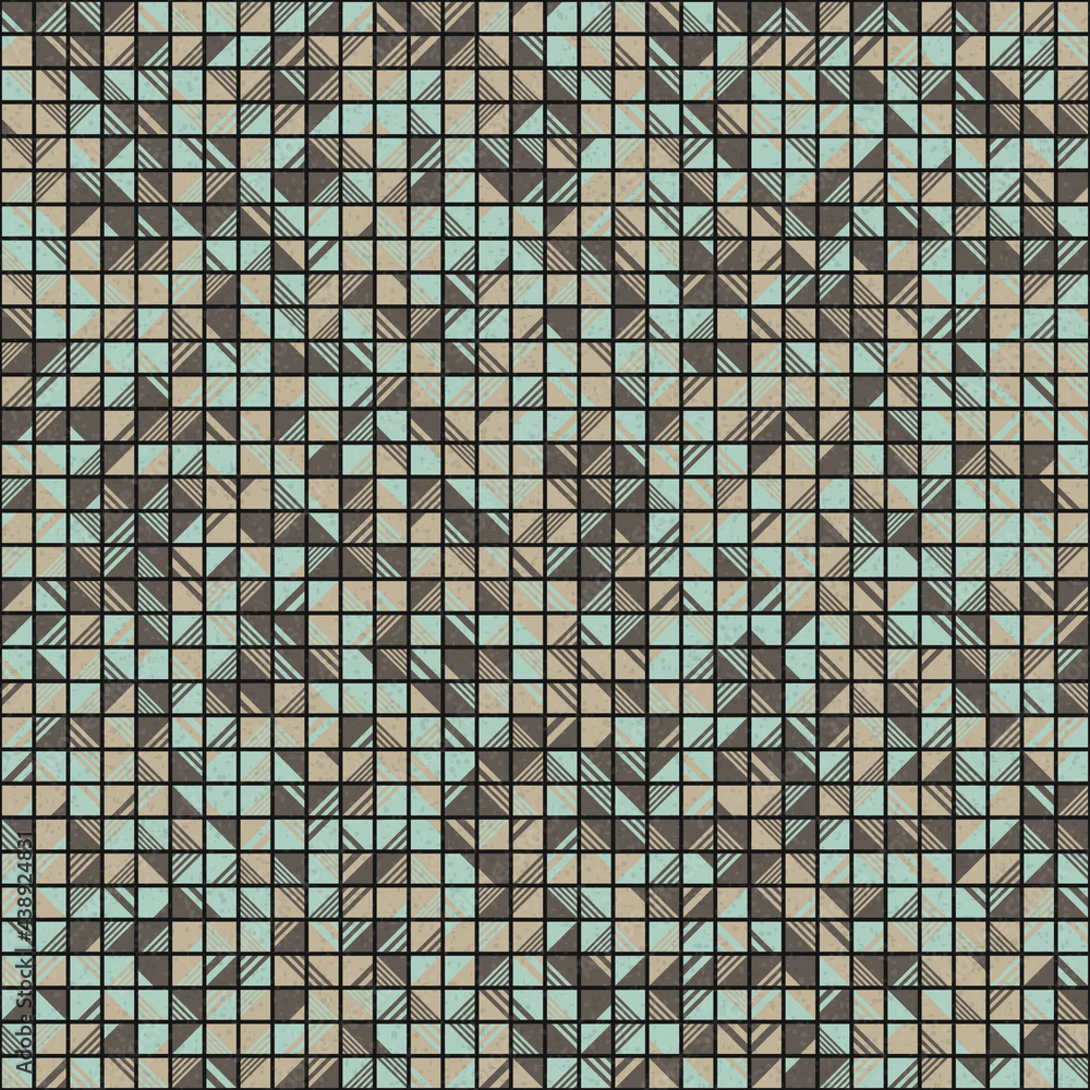 Fototapeta premium Abstract Geometric Pattern generative computational art illustration