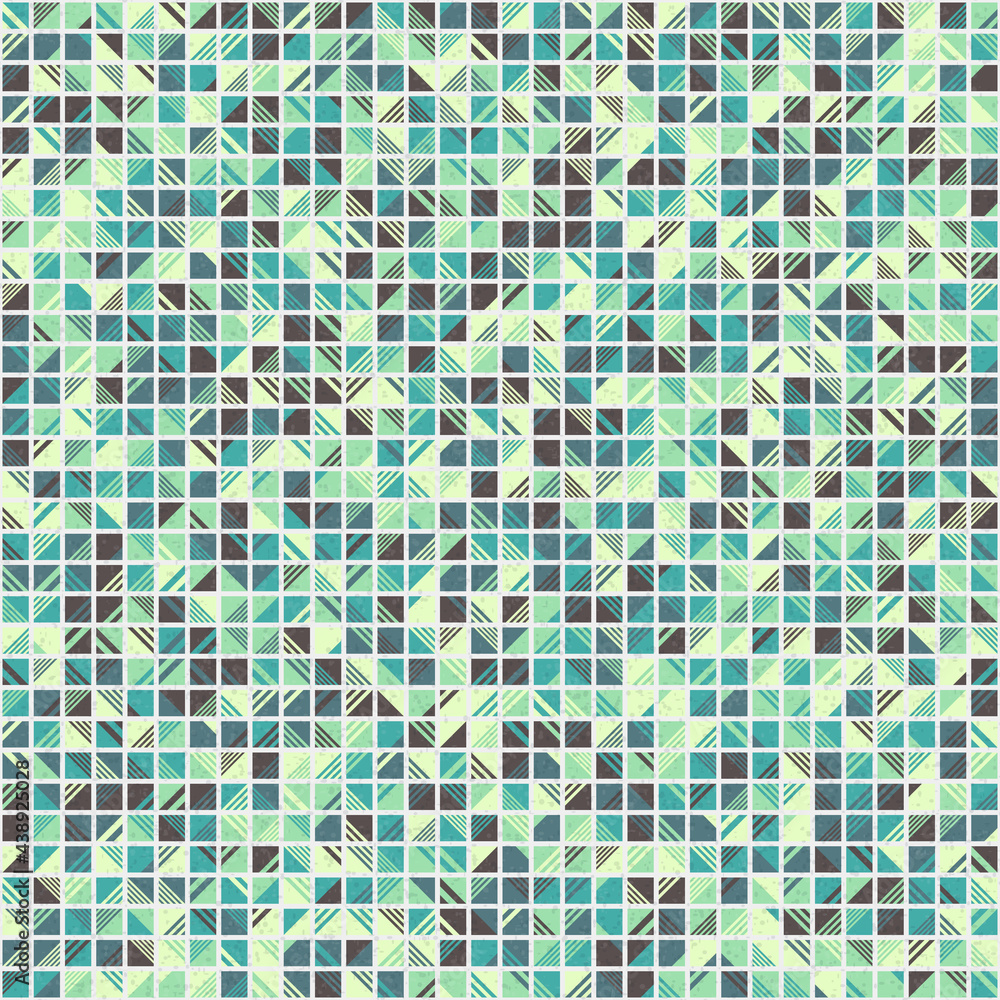 Fototapeta premium Abstract Geometric Pattern generative computational art illustration