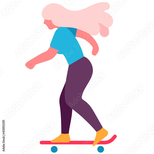 Playing Skateboard