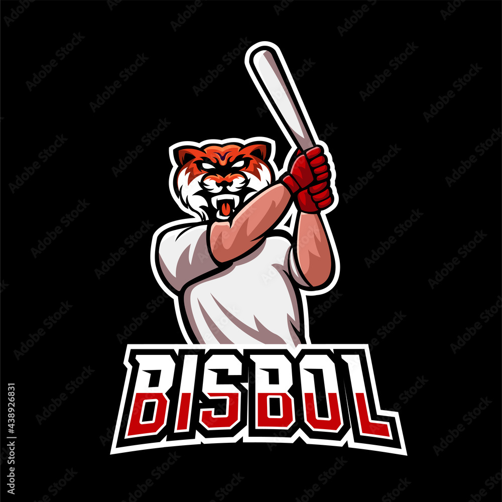 Baseball sport or esport gaming mascot logo template, for your team