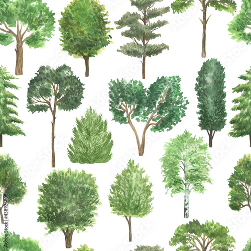 Green tree pattern