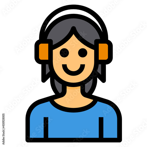 Avatar line icon