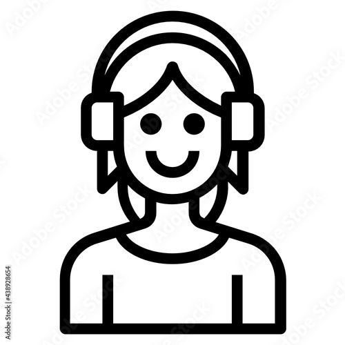 Avatar line icon